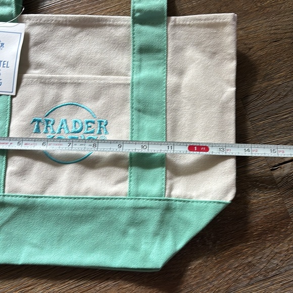 Trader Joe’s Mini Pastel Canvas Tote Bag - Picture 4 of 6
